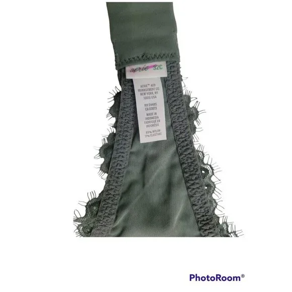 Aerie Eyelash Lace Bandeau Bra Strapless Underwire 32C NWOT - Picture 11 of 11